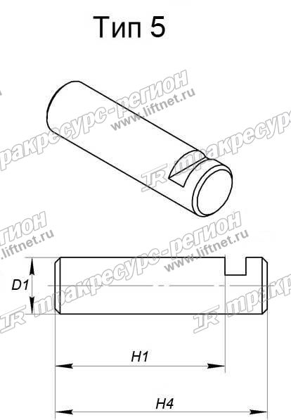 Ось серьги "Kanglong" (ф15) CPCD20/30 A-серия, CPD10/15/20/25
