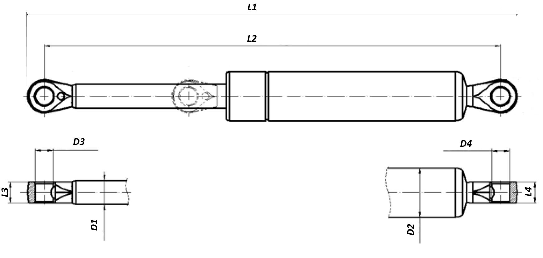 Амортизатор газовый 256C5-62451