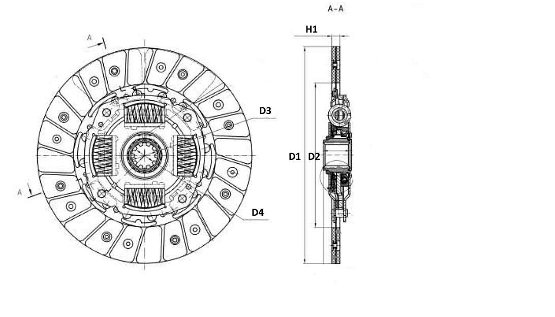 Диск сцепления ведомый 3EB-10-32320