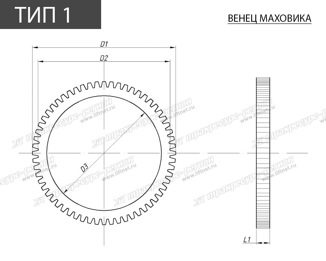 Венец маховика FD828025E