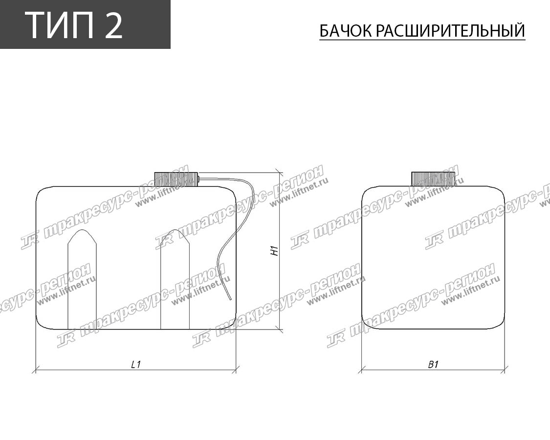 Бачок радиатора дополнительный 60102000136