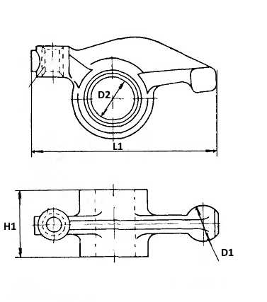 Ось коромысел в сборе Weichai DH3.2G0110